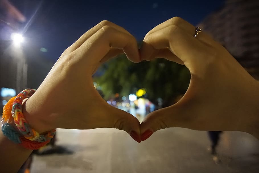 kunming, night, love, human hand, human body part, positive emotion HD wallpaper