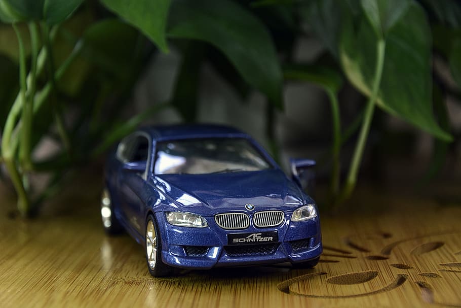 car model, toys, bmw, decorations, close-up, plant, no people HD wallpaper