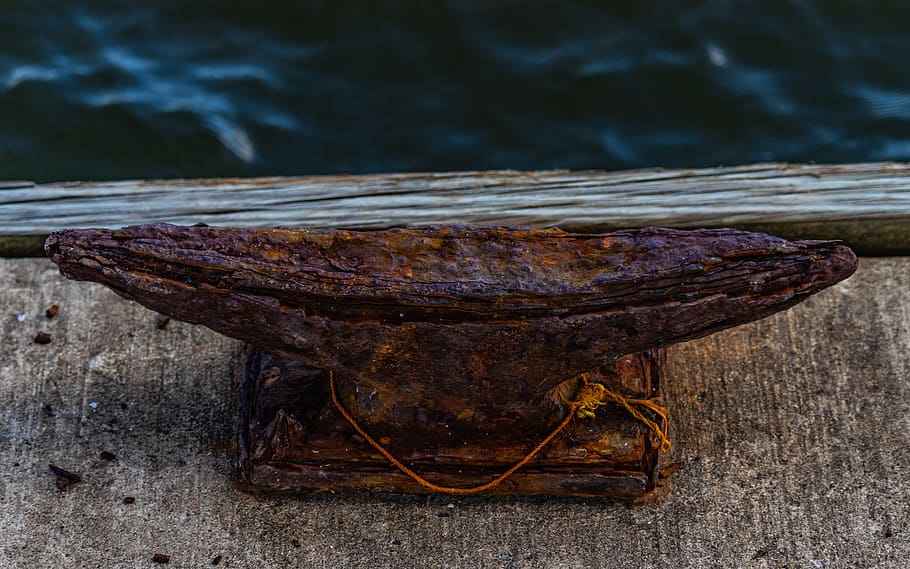 dock cleat, anvil, rust, weathered, antique, old, metal, iron HD wallpaper