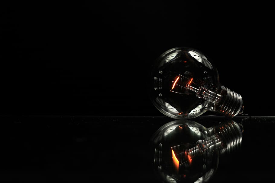 black, bulb, electricity, electronic, glass, idea, light, light bulb HD wallpaper