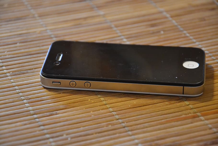 iphone, iphone 4, black, cell, cellular phone, smartphone, electronics HD wallpaper