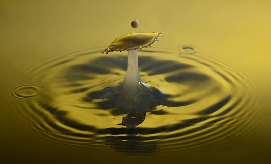 drop of water, Crown, Milk, Macro, Impact, macro impact, experiment HD wallpaper