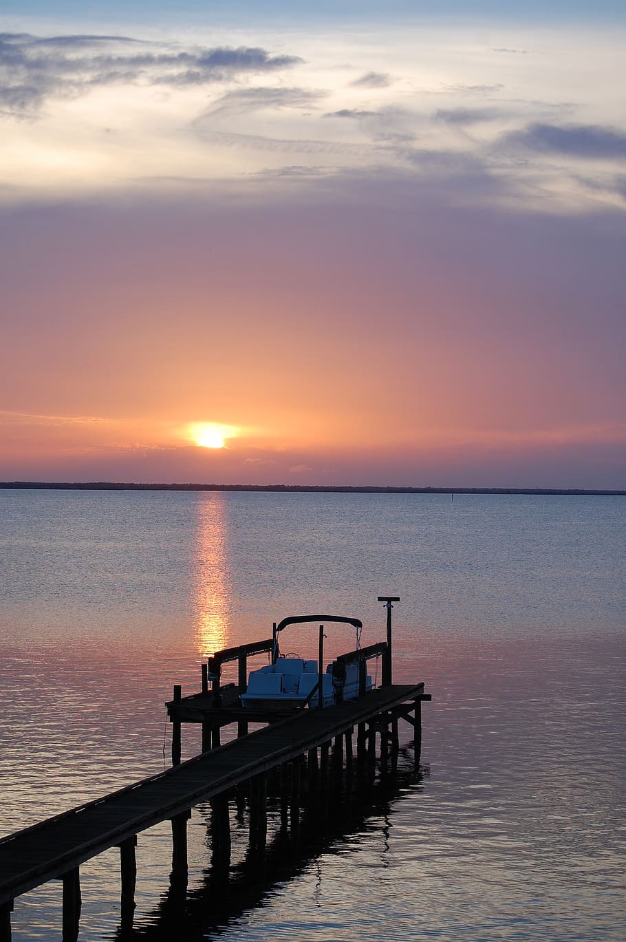 sunset, salazar, boat, river, water, sky, beauty in nature HD wallpaper