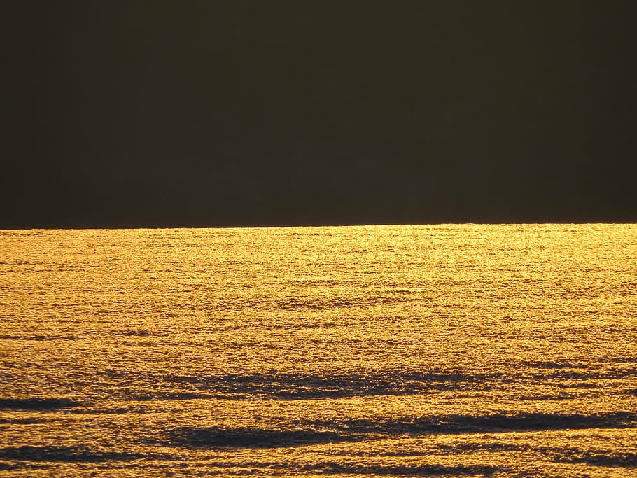 snow landscape, snowfield, back light, sun, sparkle, golden HD wallpaper