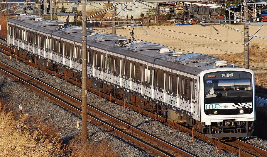 Japan, Train, Mass Transit, Railway, railroad, passenger cars, HD wallpaper