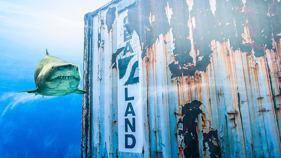 discovery, waste, sink, sinking, rust, rusted, shipwreck, sea HD wallpaper