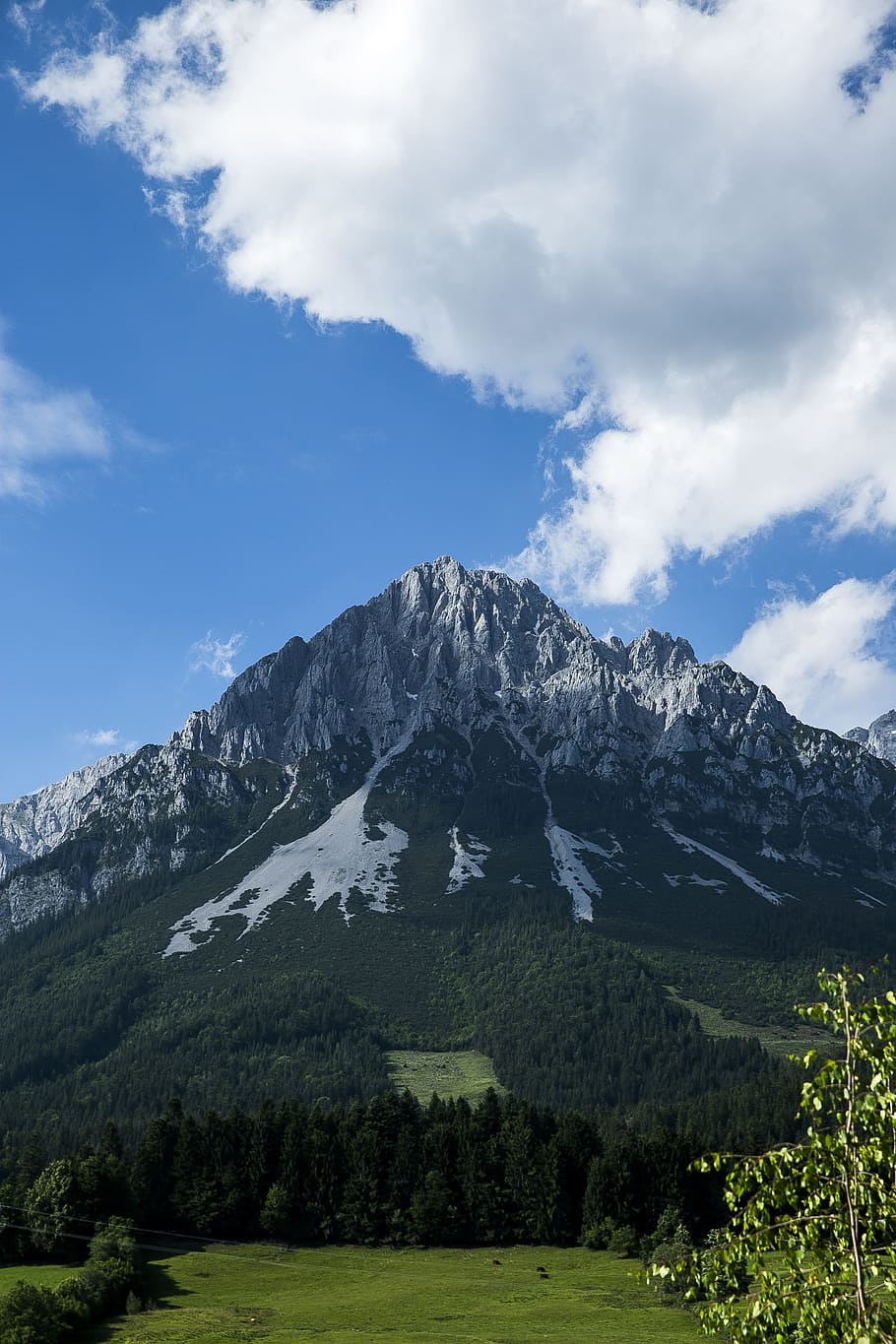 hiking, alpine, mountains, nature, landscape, imposing, mountaineering HD wallpaper
