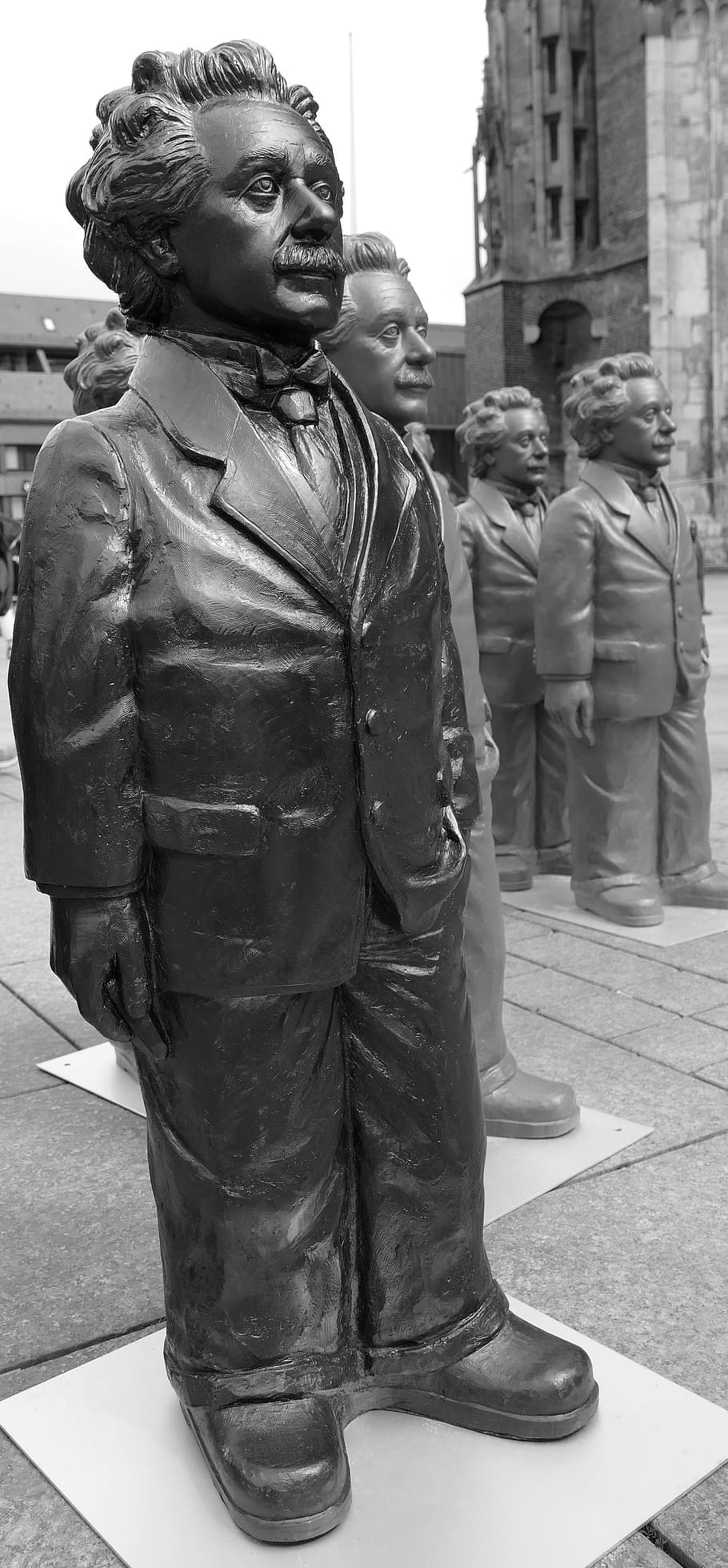 albert einstein, physics, statue, project, ulm, theory of relativity HD wallpaper