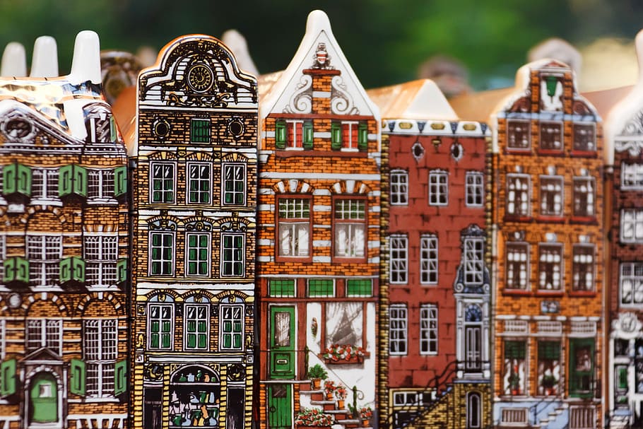 amsterdam, architecture, brick, building, city, dutch, holland, HD wallpaper