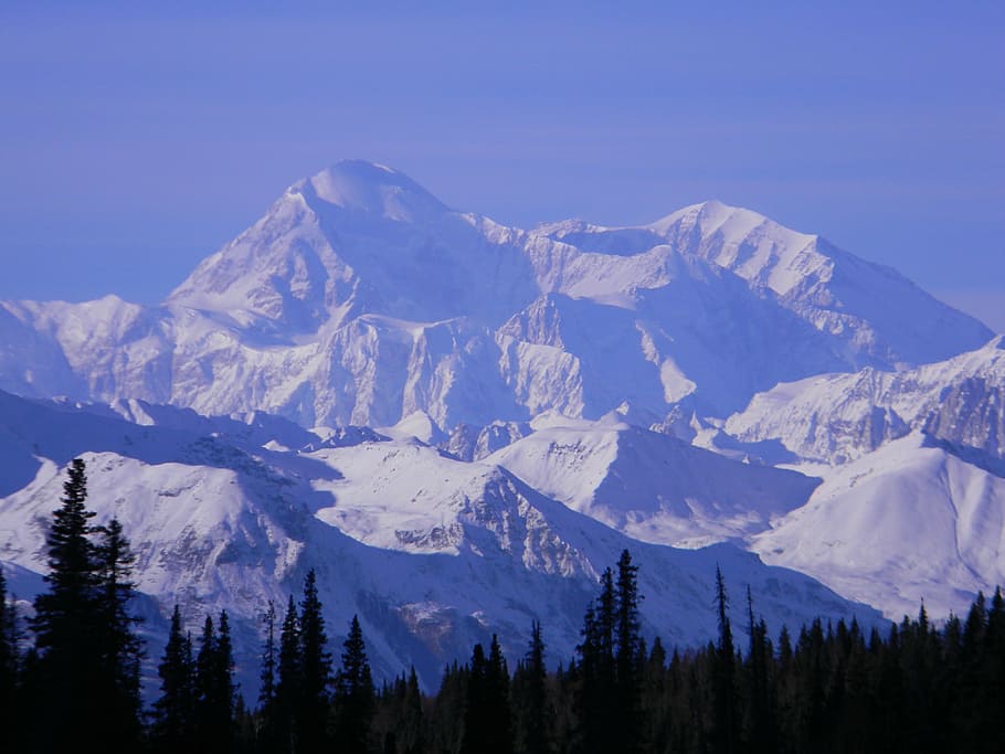 mountain, denali, alaska, national, park, landscape, wilderness, HD wallpaper