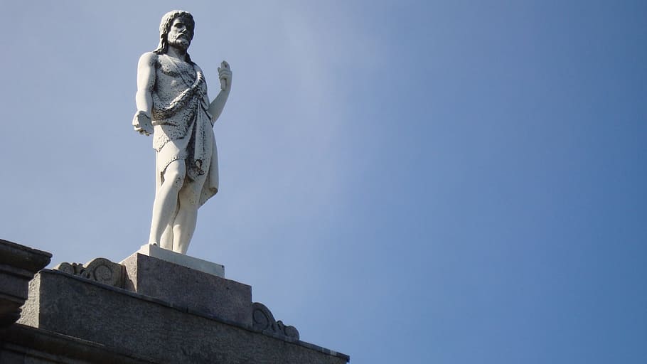 sculpture, statue, religious, saint, human representation, art and craft HD wallpaper