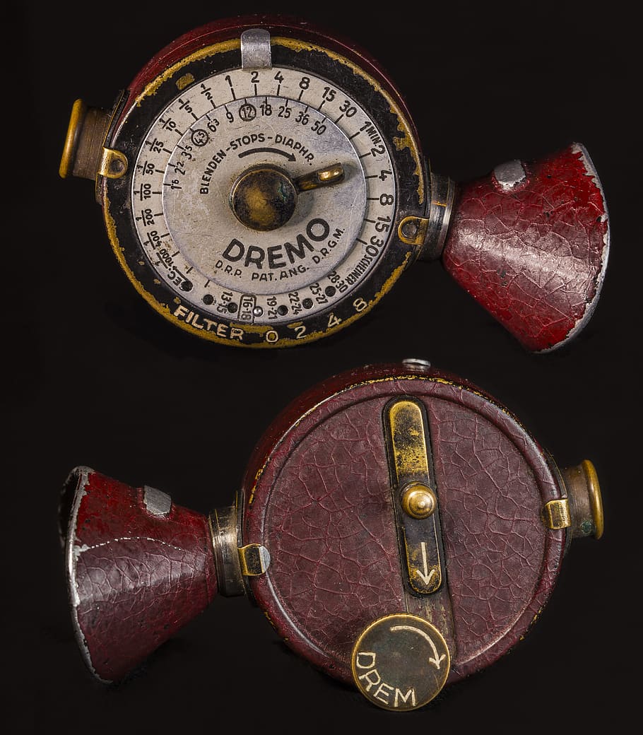 lightmeter, vintage, accessory, instrument, retro, brown, brass HD wallpaper