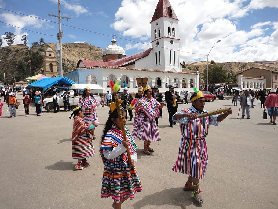 dance, tradition, custom, peruvian, sierra, street, folklore HD wallpaper