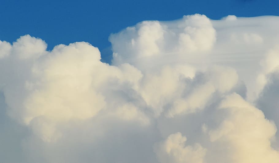Cumulus Clouds, sky, blue, clouded sky, nature, weather, air HD wallpaper