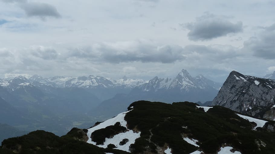 watzmann, mountain, alpine, massif, berchtesgaden alps, upper bavaria