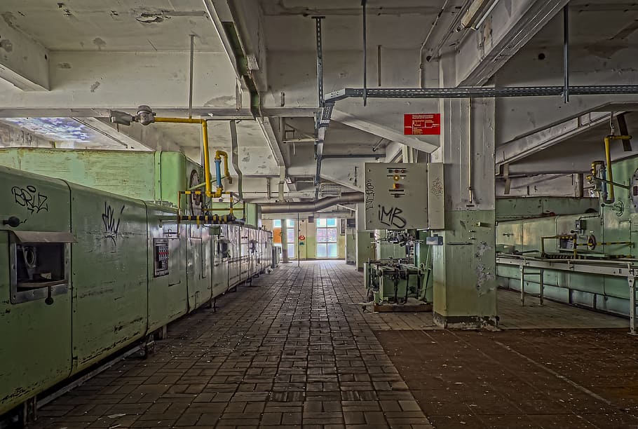 lost places, hall, pforphoto, leave, lapsed, atmosphere, factory, HD wallpaper