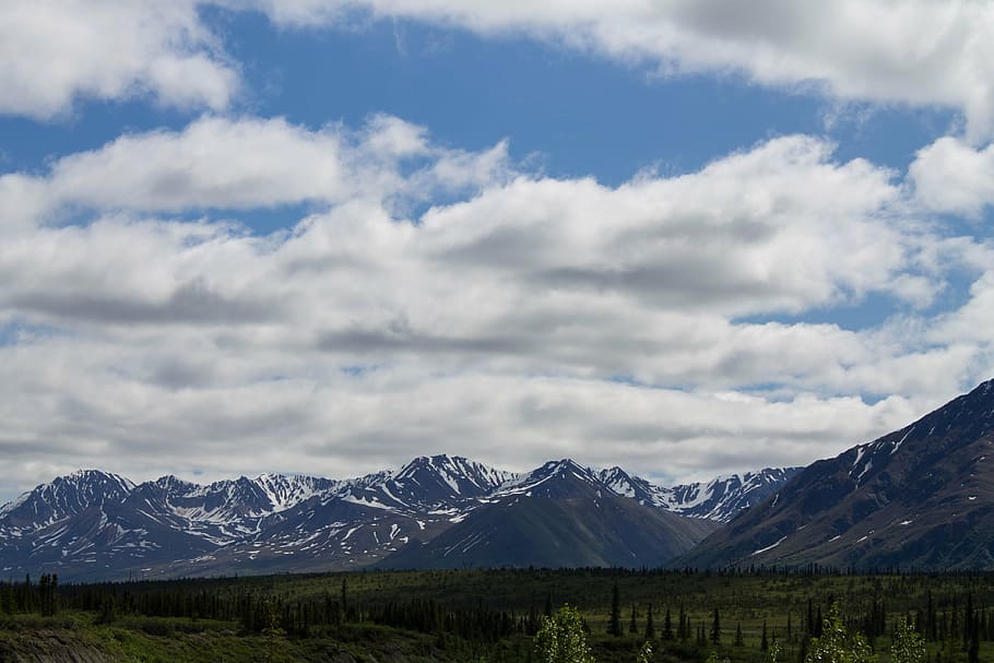 alaska, clouds, cloudy sky, daylight, glacier, high, hike, ice HD wallpaper