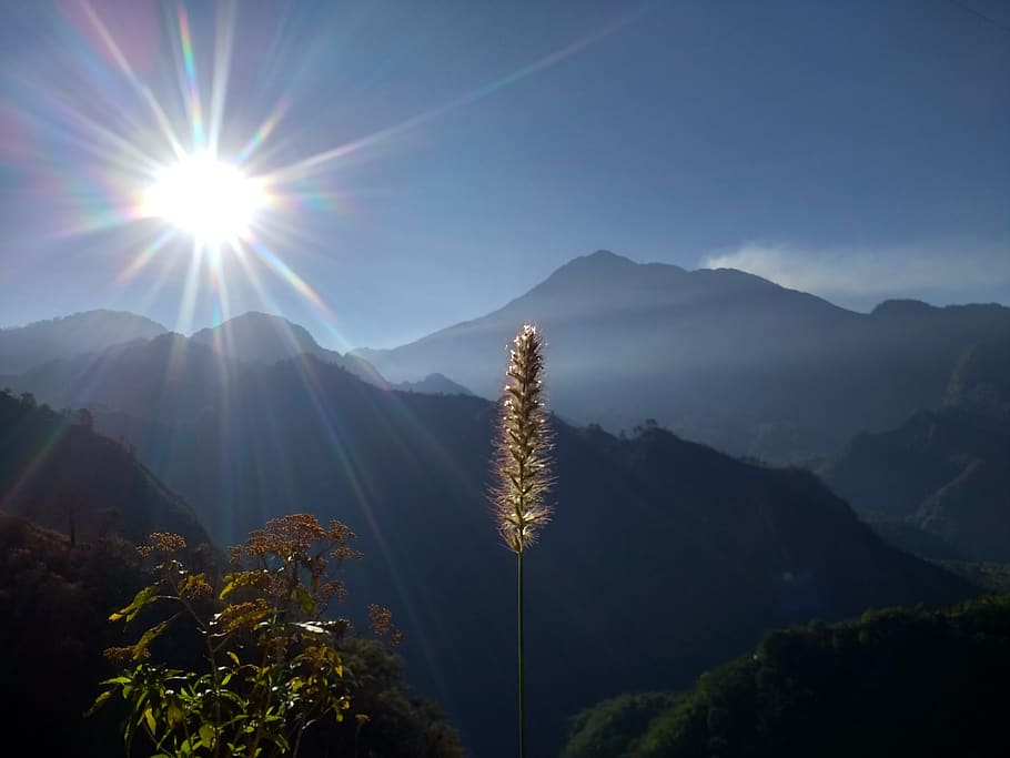 mountain, nature, landscape, sky, beauty in nature, tranquility HD wallpaper