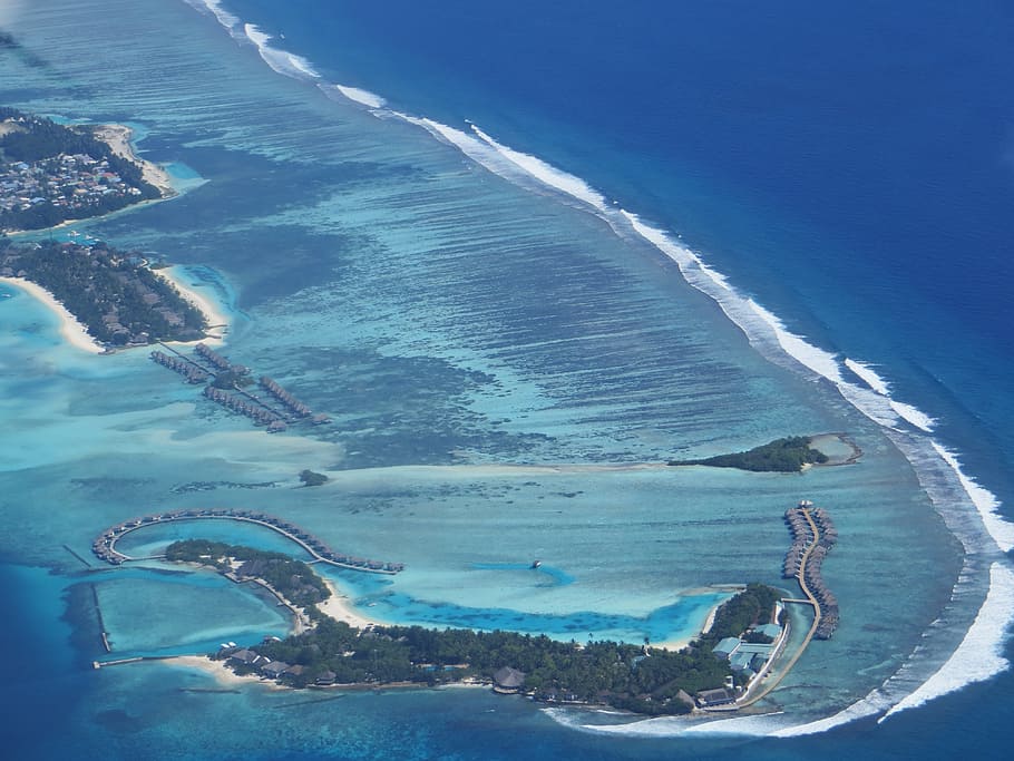 island, maldives, kuredu, indian ocean, summer, holiday, beach, HD wallpaper
