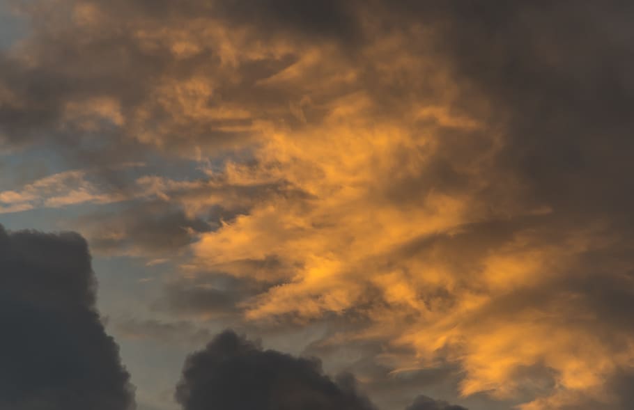 sunset, sky, clouds, weather, grey, dramatic, storm, australia HD wallpaper