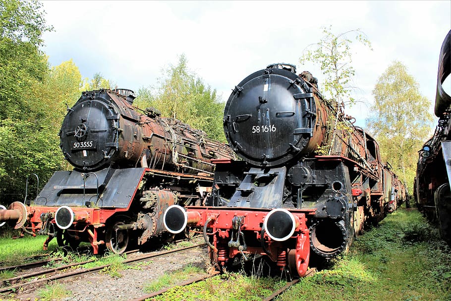 Railway, Steam Locomotive, historically, steam railway, old, HD wallpaper