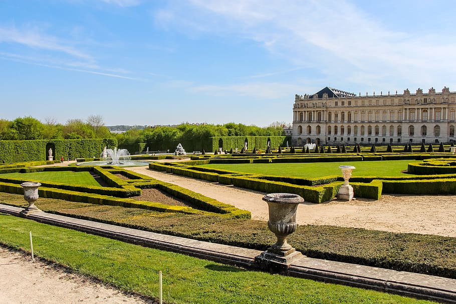 park, field, sky, landscape, nature, travel, house, old, tourism HD wallpaper