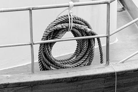rope, sea, boat, node, fixing, tie, bridge, stowage, ocean HD wallpaper