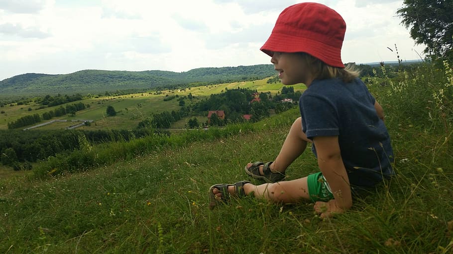Child, View, Top, Children, Rest, top view, one person, real people HD wallpaper