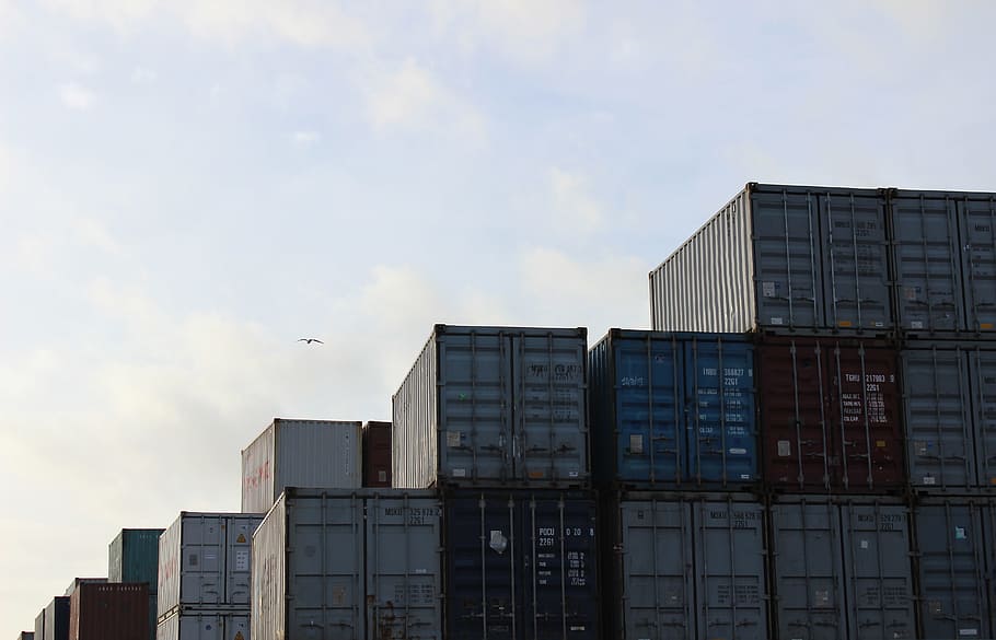 Shipping Container, Container, Transport, Freight, cargo, industrial HD wallpaper