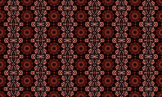 red and brown mandala wallpaper, background, shapes, circles HD wallpaper