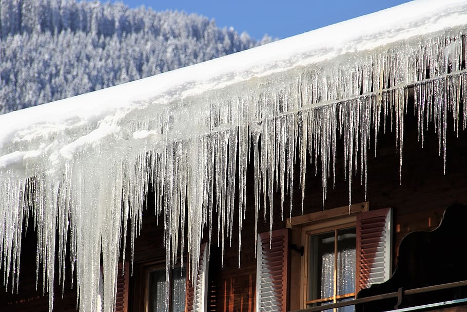 Hd Wallpaper Icicles Hanging On Roof Winter Icy Home Snow Cold Ice Cold Wallpaper Flare