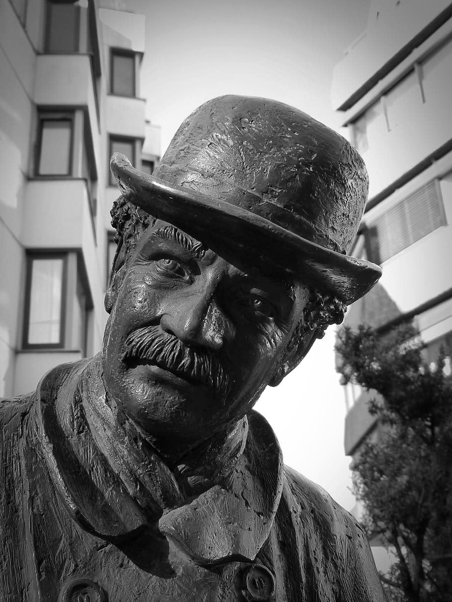 Bust, Head, Statue, Sculpture, Melon, art, face, old town, bronze statue HD wallpaper