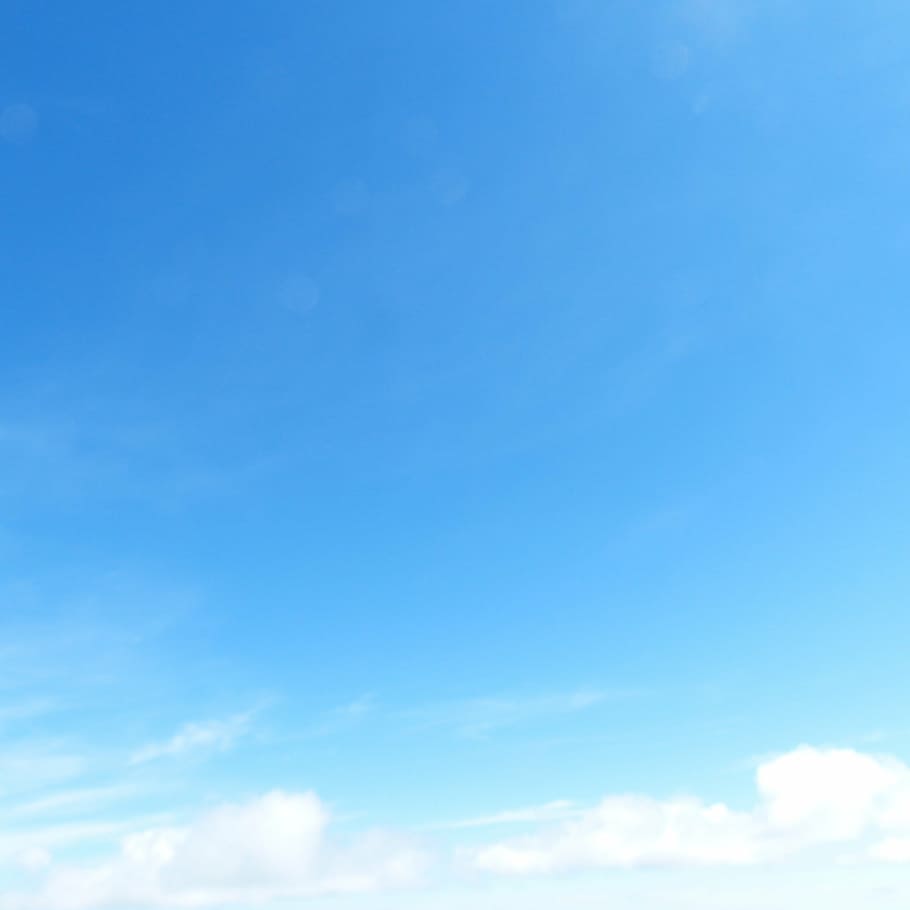blue sky, clouds, sky blue, background, wallpaper, background image, HD wallpaper