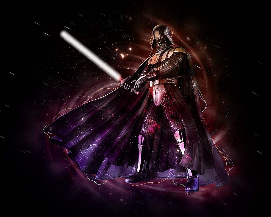 Star Wars Darth Vader digital wallpaper, futuristic, sci-fi, scifi