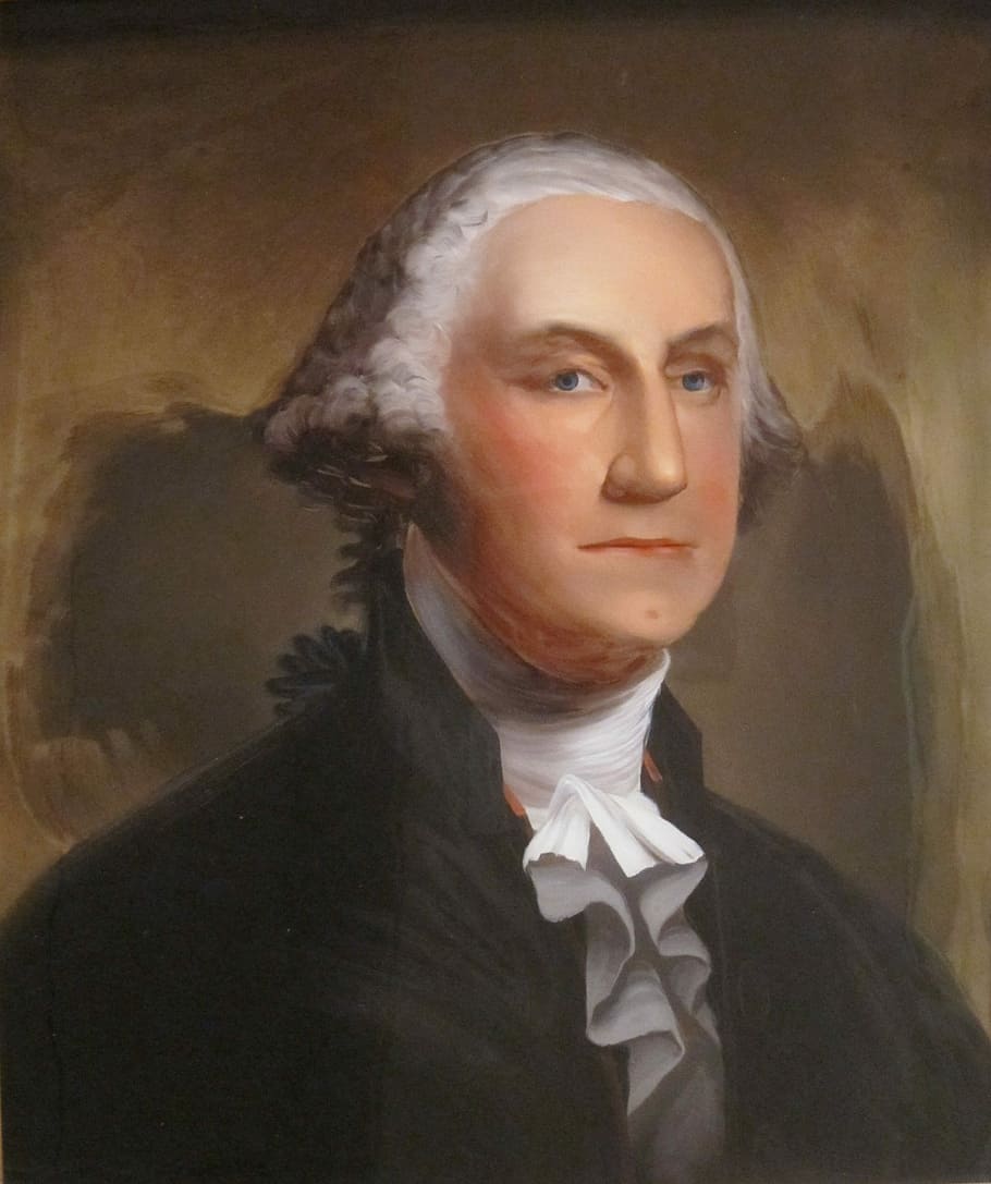 George Washington painting, George, Washington, Reverse, glass