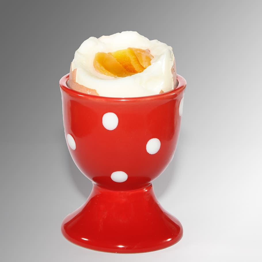 egg cups, yolk, breakfast egg, peeled, boiled egg, food, food and drink HD wallpaper