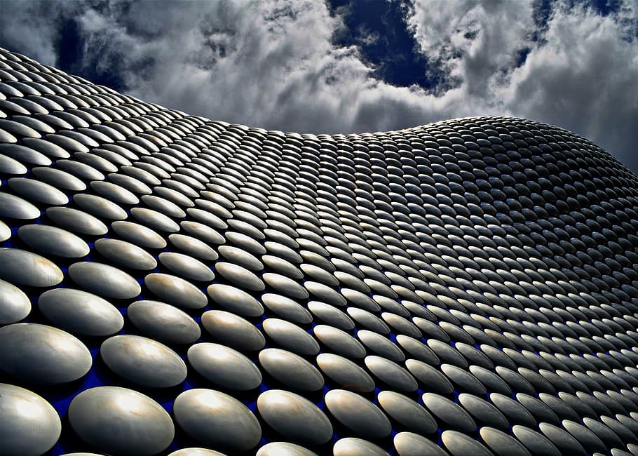 building with bead under blue sky, selfridges building, architecture, HD wallpaper