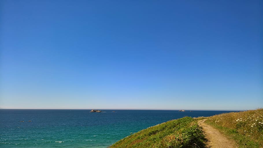 beach, side, brittany, sea, ocean, atlantic ocean, landscape HD wallpaper