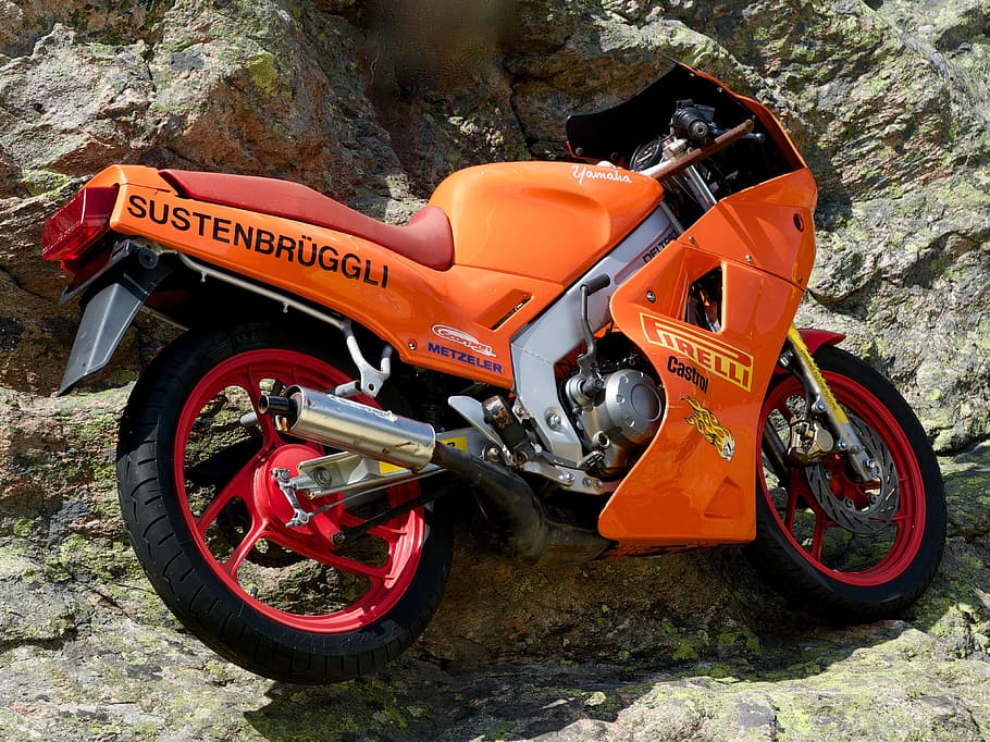 rock, motorcycle, gone astray, mode of transportation, land vehicle HD wallpaper