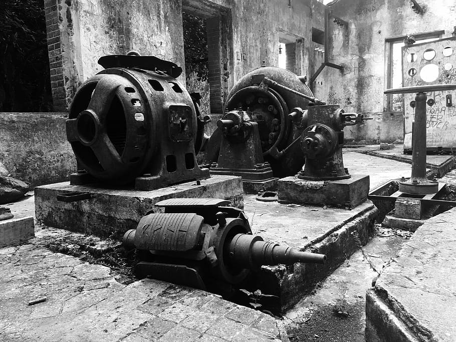 machinery, pump, water, old, equipment, technology, no people HD wallpaper