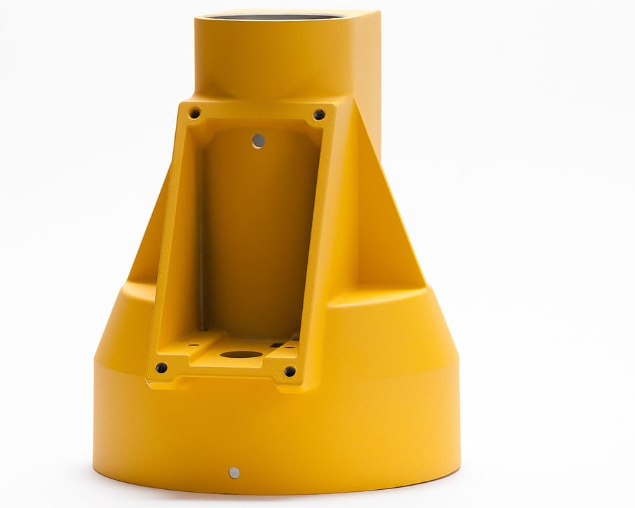 industrial, part, yellow, white background, cut out, container HD wallpaper