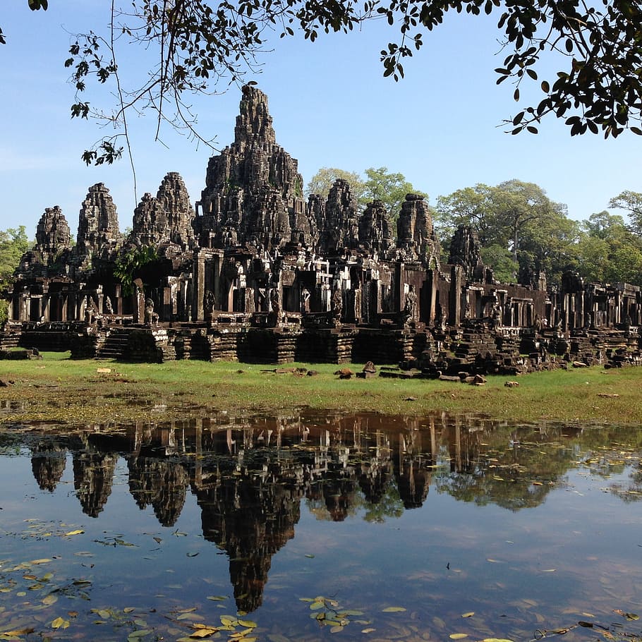 angkor wat, landscape, humanities, history, the past, architecture HD wallpaper