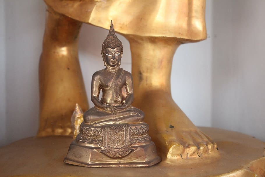 buddha, small, statue, buddhist, small buddhist, religion, indoors HD wallpaper