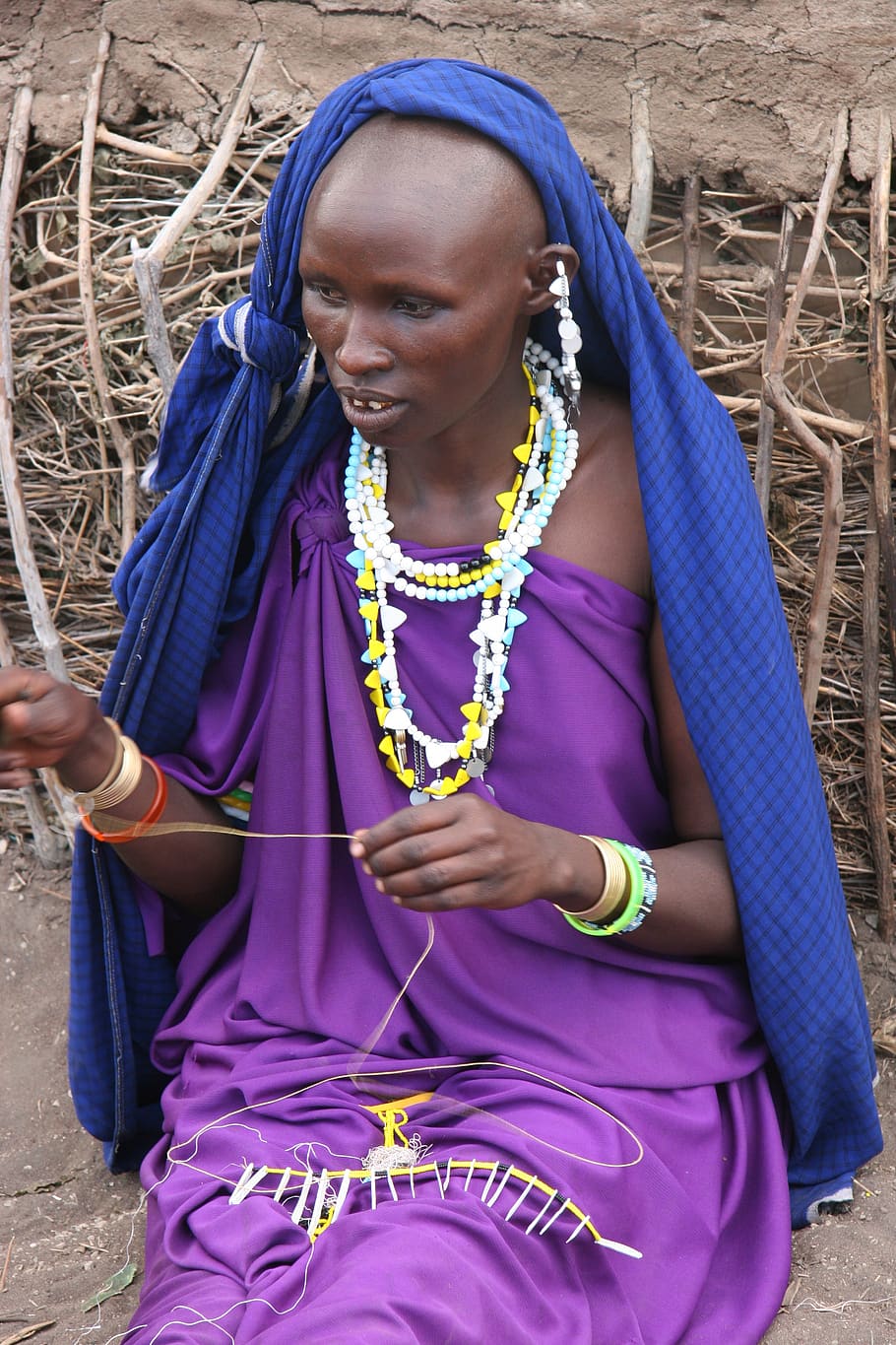 masai, woman, africa, kenya, tribe, ethnic, tanzania, culture, HD wallpaper