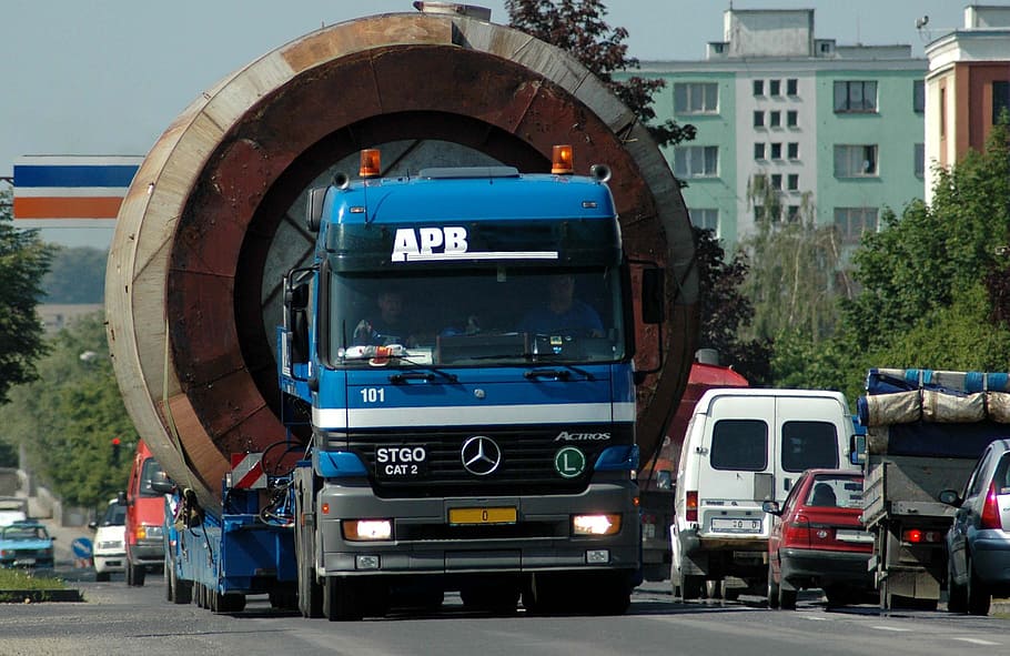 Tractor, Cargo, Heavy, Reactor, City, transportation, land vehicle HD wallpaper