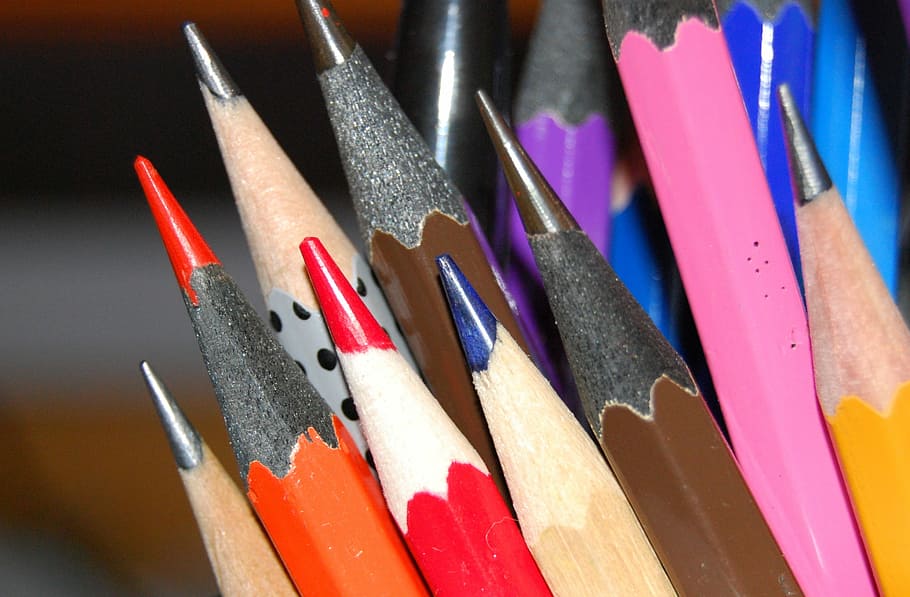 Pencil, Color, Tool, writing tool, variation, multi colored HD wallpaper