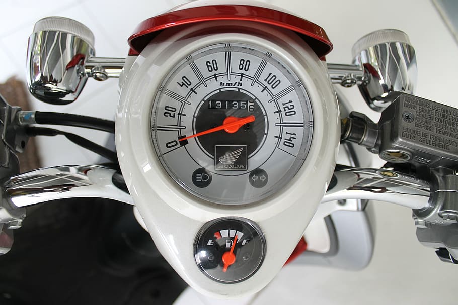 white and gray speedometer reading at 0, speed indicator, tachometer, HD wallpaper
