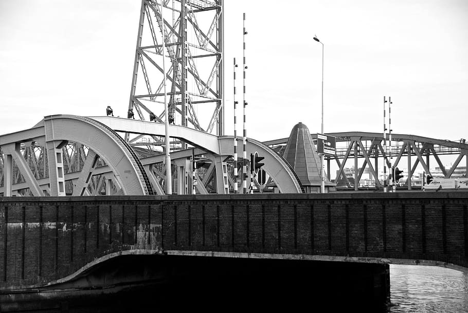 rotterdam, willem bridge, architecture, built structure, transportation HD wallpaper