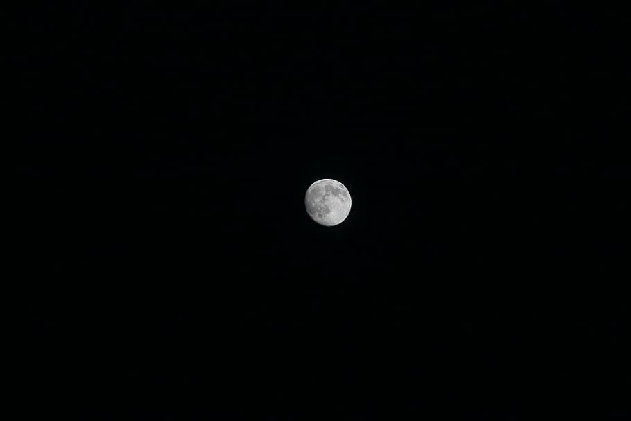 moon, sky, dark, night, black, space, astronomy, beauty in nature HD wallpaper