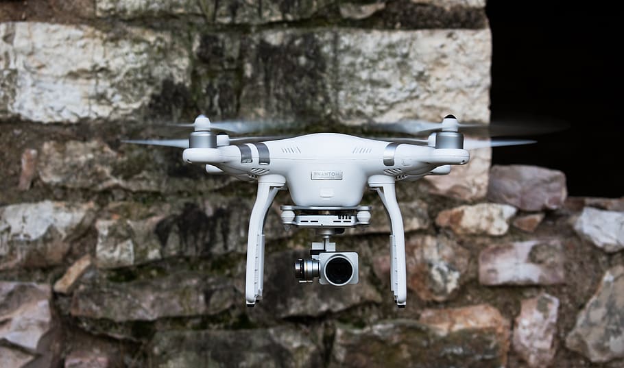 flying, camera, drone, gadget, technology, aerial, bokeh, modern HD wallpaper
